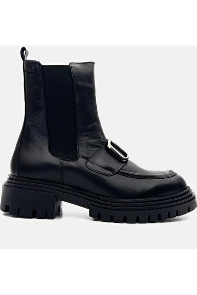 Venüs 2253802k Γυναικείες μπότες από γνήσιο δέρμα με αγκράφα σε σχήμα V