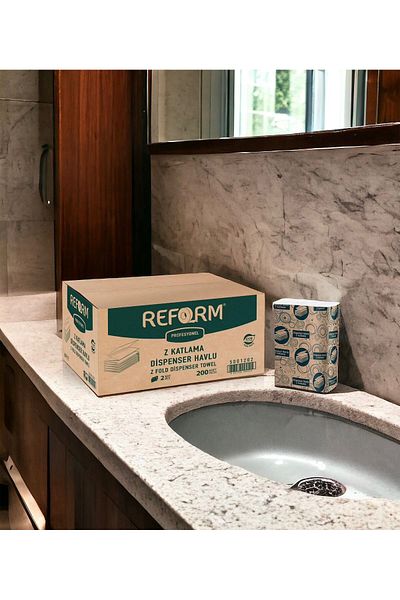 gelirr Reform Z - 200 X 12 Pcs Fold Dispenser, Paper Towel and Napkin