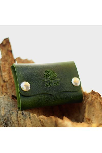 Rumi Deri Special Boxed Genuine Leather Minimalist Wallet with Card Holder and Keychain Gift