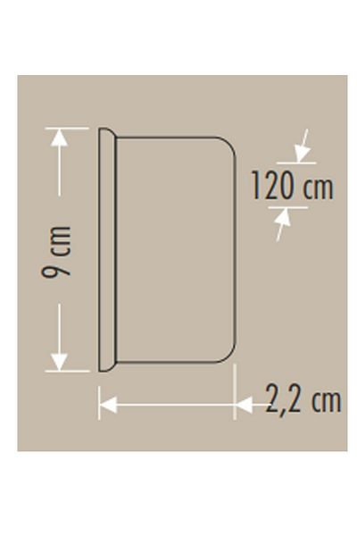 Cata Ct-2479 100 Watt White Led Tape - 120 cm Crystal Horizontal, Luminaire (20 Pcs)