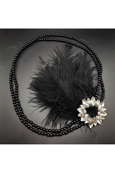 gelin Siyah tüylü parti tacı,siyah saç aksesuarı,halloween taç