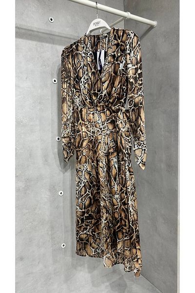 Matex Snake Print Design Dress