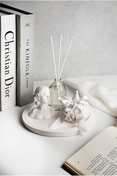 LALEZEN HOME 4 lü Set - Kurdaleli Kutu - Kadın dekor - 100 ml Oda Kokusu Yase...