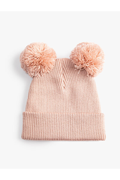 Koton قبعة محبوكة للبنات باللون الوردي