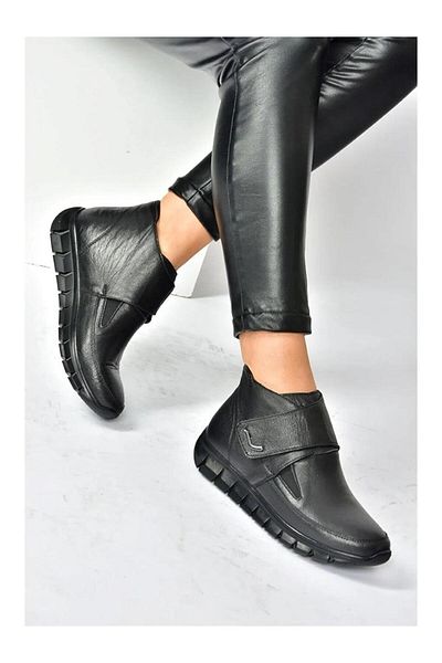 CHOPPER Orthopedix 22339 Genuine Leather Velcro Women's Boots