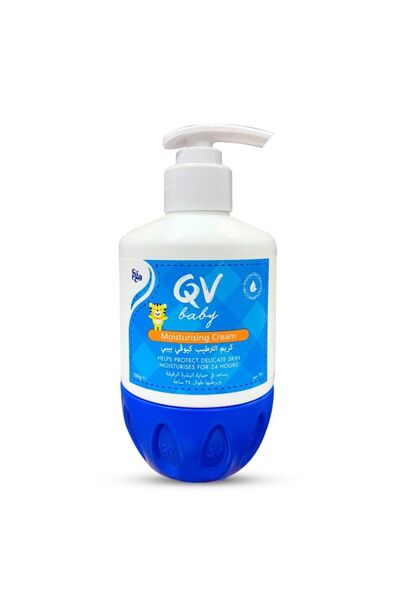 Qv مضخة كريم ترطيب للأطفال 250 جرام