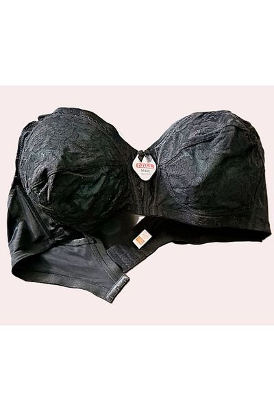 D.O.G.L. Plus Size Lace Recovery Bra 115-120-125-130 Black