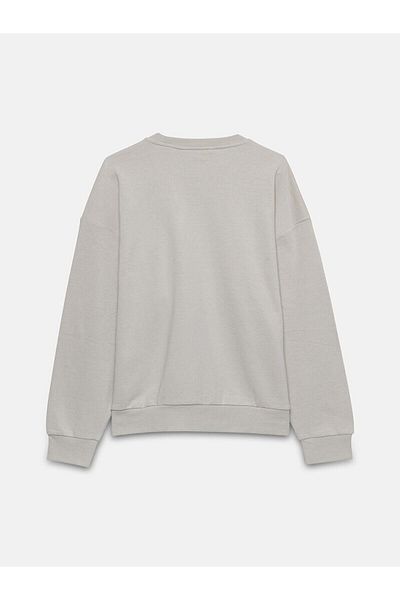 LC Waikiki Μακρυμάνικο φούτερ με στάμπα LCW Casual Crew Neck