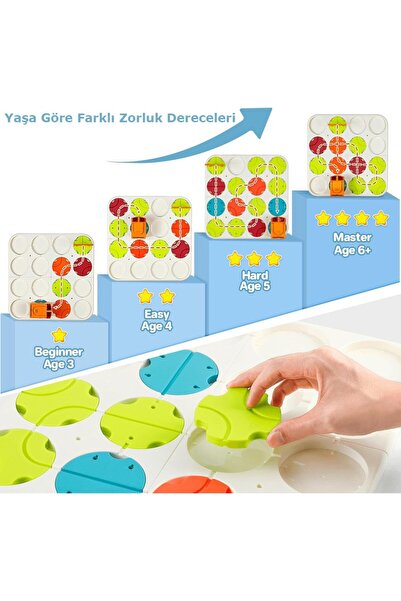 Learning Toys Learning Fun 34 Pieces Stem Educational Skill Developer DIY Road Build Game Puzzle Toy