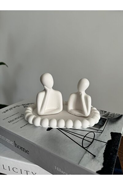 MUM Dekoratif Inci Tabaklı Aile Biblo Takımı