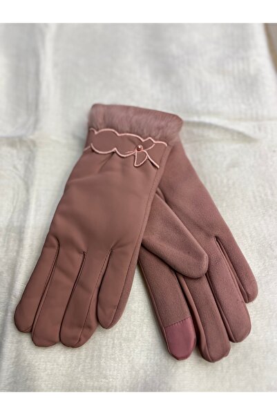 İşnar Kadın şişme dokunmatik polar eldiven