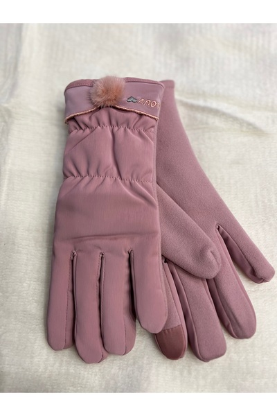 İşnar Kadın şişme dokunmatik polar eldiven