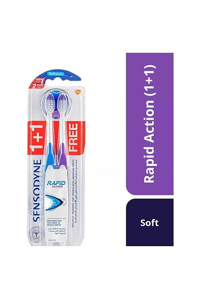 Sensodyne - Rapid Action Toothbrush - Soft - 2Pcs