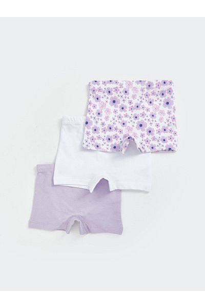 LC Waikiki LCW Baby Girl Bokserki z elastyczną talią, 3-częściowe