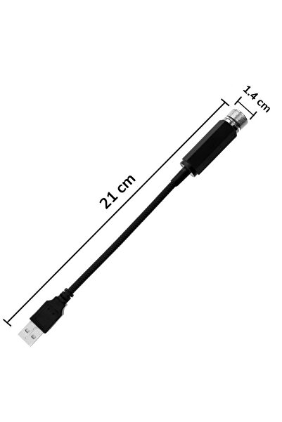 Otoaction OTOACTİON  Kırmızı Ayak Altı Tavan Led Araç İçi Aydınlatma İç Disko Ayarlanır Usb Lamba Işık