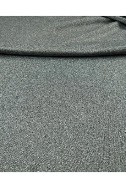 Kumaş Parça انترلوك محبوك باللون الرمادي والأخضر مقاس 180 سم