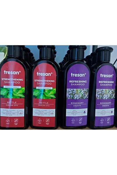 Tresan Biberiye Şampuan 300 ml – Canlandırıcı Yağlı Saçlar İçin – Dökülme Karşıtı –