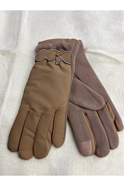 İşnar Kadın şişme dokunmatik polar eldiven