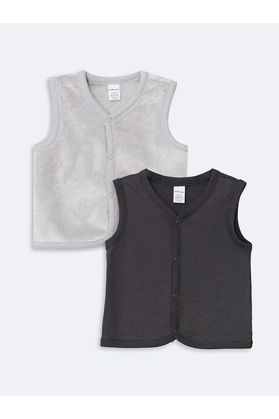 LC Waikiki Lcw Baby V-Neck Baby Boy Vest 2-Piece