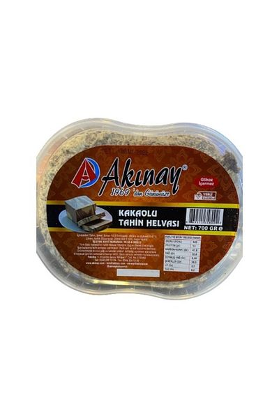 Akınay Kuruyemiş Akınay Tahini Halva with Cocoa 700 g