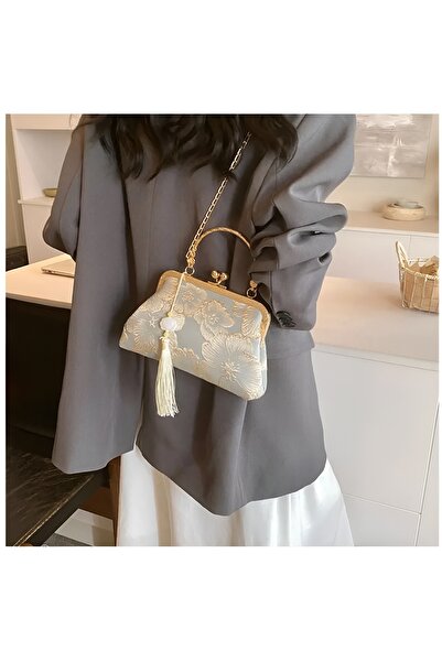 Global حقيبة سلسلة خمر نمط الأزهار