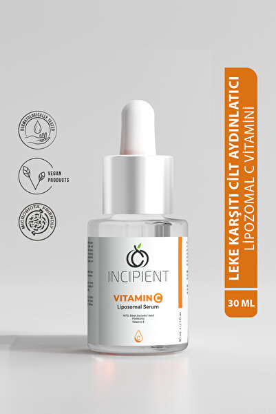 incipient Postbiotic Liposomal C Vitamini & Aydınlatıcı Cilt Tonu Eşitleyici ...