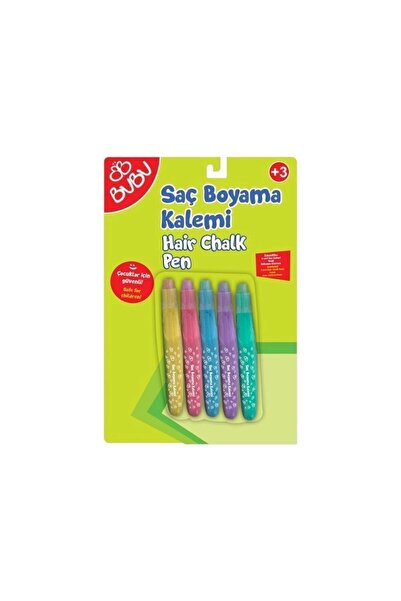 Genel Markalar Bu-Bu Saç Boyama Kalemi 6 Renk Hair Chalk Pen Çocuk Saç Boyası...
