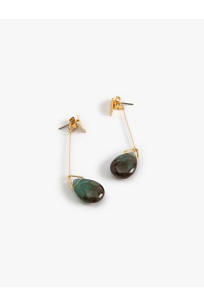 Koton Steel Drop Earrings - Dangle Design