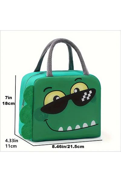 FEEL 1Pc Insulated Lunch Bag, Portable Trendy Hand Bag, Suitable for School, Work and Travel