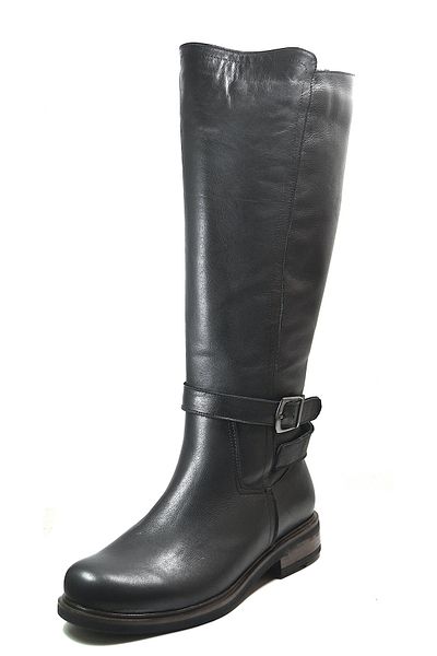 Onlo Ayakkabı Дамски ботуши Onlo Shoes 6008 от естествена мека кожа, черни, с цип