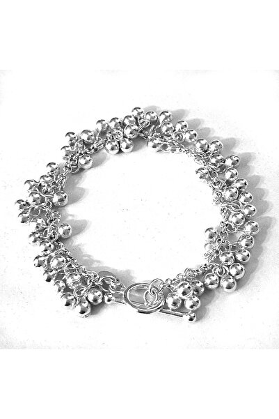 Anatoliana 925 Ayar Gümüş Charm Bilezik Bol Sallantılı 18 Cm 21 gram No. 5938