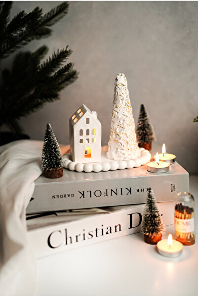 LALEZEN HOME Boncuk Stantlı Modern Ev & Ağaç Set