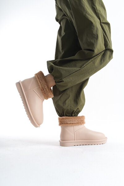 Liza Shoes Γυναικείες βελούδινες μπότες βροχής A022-K1000