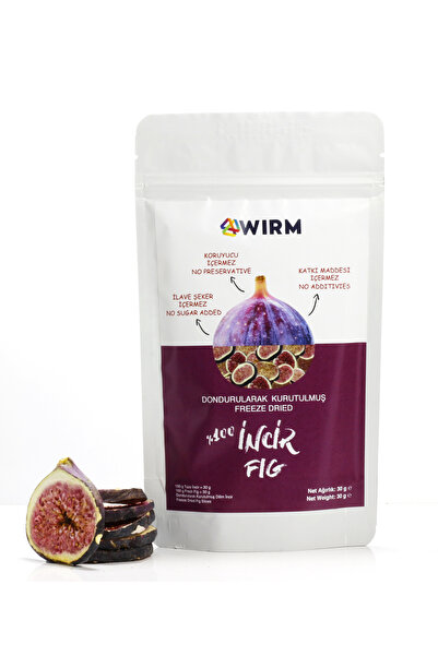 WIRM İncir Kuru Meyve Cipsi - Dondurularak Kurutulmuş Freeze Dried Incir