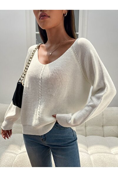 ATEMODAA ATEMODA PULOVER DIN TRICOT DE PĂR UNUL