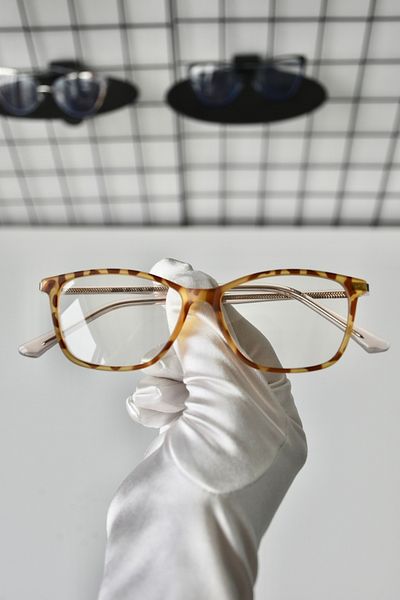 LOOKUP NEW Roger Leopard Matte Grey Clear Square Cat Eye Tr90 Women Men Unisex Blue Screen Goggle Eyewear