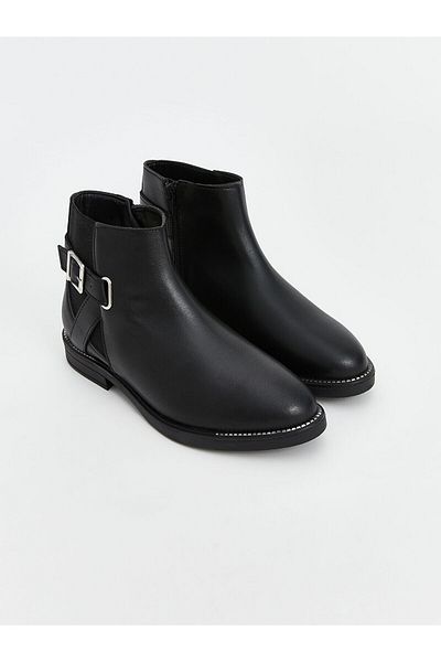 LC Waikiki Lcwk Zippered Leather Look Women's Boots