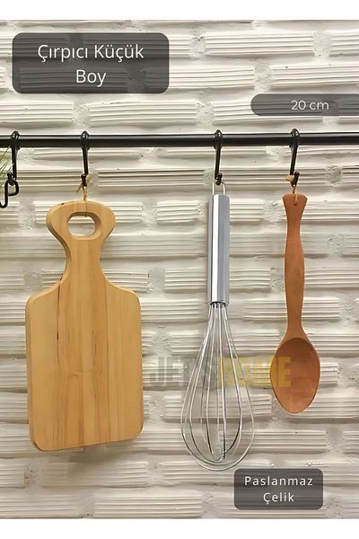 Jet's Home Steel Beater Small Size Egg Beater Cake Beater Soup Beater 20cm