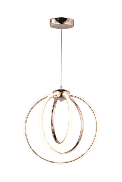 bordolux Ld 066 Model Krom 3 Renkli Koridor Ve Mutfak Için Ideal Alüminyum Avize, 40x70