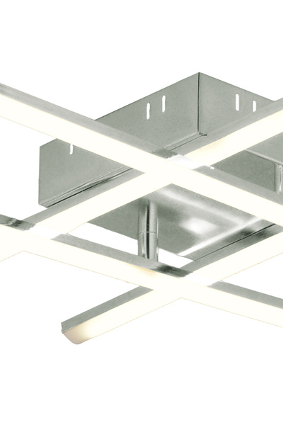 bordolux Pl 06 4 Model Krom 3 Renkli Salon Ve Oturma Odası Için Ideal Alüminyum Avize, 10x55