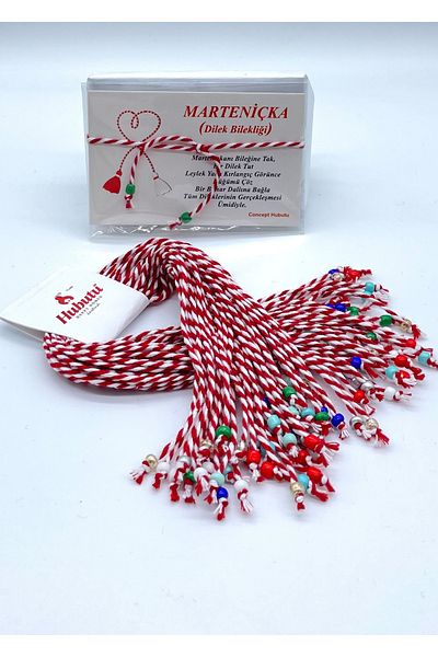 Concept HuBuTU 30 Pieces Gift Sand Beaded Martenish March Floss Wishing Floss Bracelet