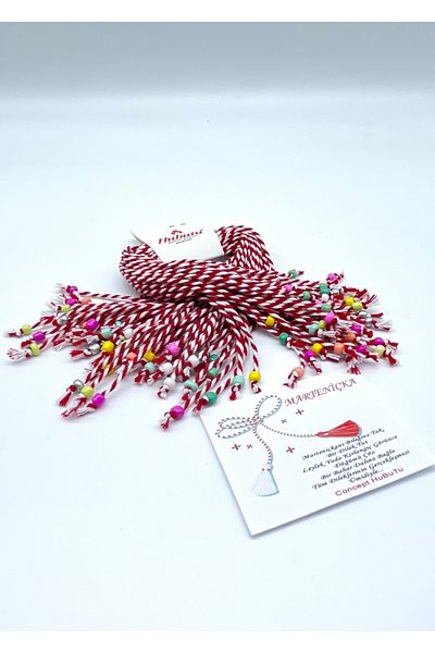 Concept HuBuTU 30 Pieces Gift Candy Sand Beaded Martenish March Floss Wish Luck Bracelet