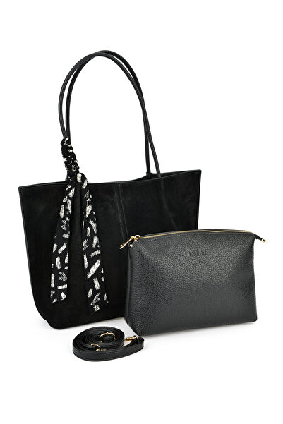 Ziya Geantă neagră de umăr și de mână pentru femei - 143979Z3093