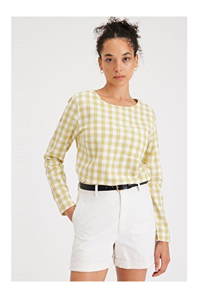 Dockers Arka Düğmeli Regular Fit Bluz