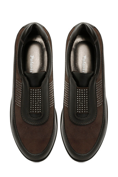 Polaris 166548.Z4PR Kahverengi Kadın Düz Ayakkabı