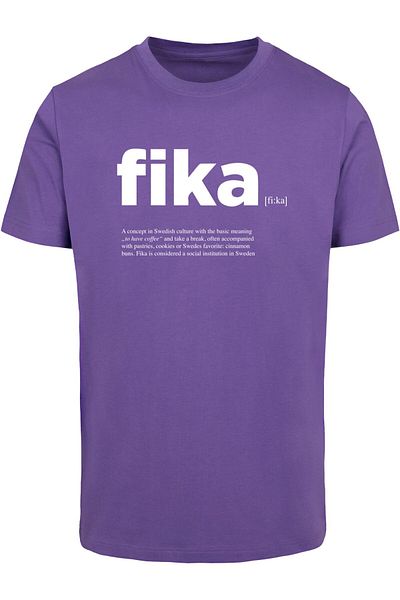 Mister Tee Herren Fika Definition Tee