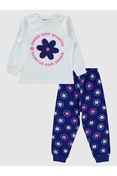Civil Girls Pajama Set for Girls 2-5 Years Saks Blue