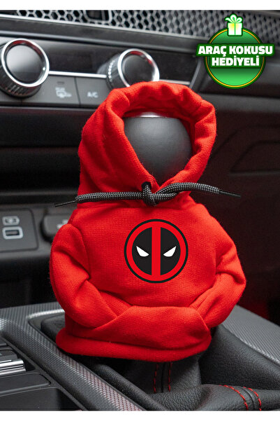 Freeyez سترة Marvel Deadpool Red Gear Shift Hoodie للسيارة، ملابس ناقل الحركة...