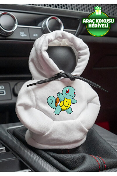 Freeyez Pokemon Squirtle White Gear Shift Hoodie Car Gear Shift Outfit Shifte...