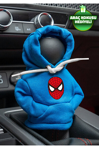 Freeyez سترة Marvel Spiderman Blue Gear Shift Hoodie للسيارة، ملابس ناقل الحر...